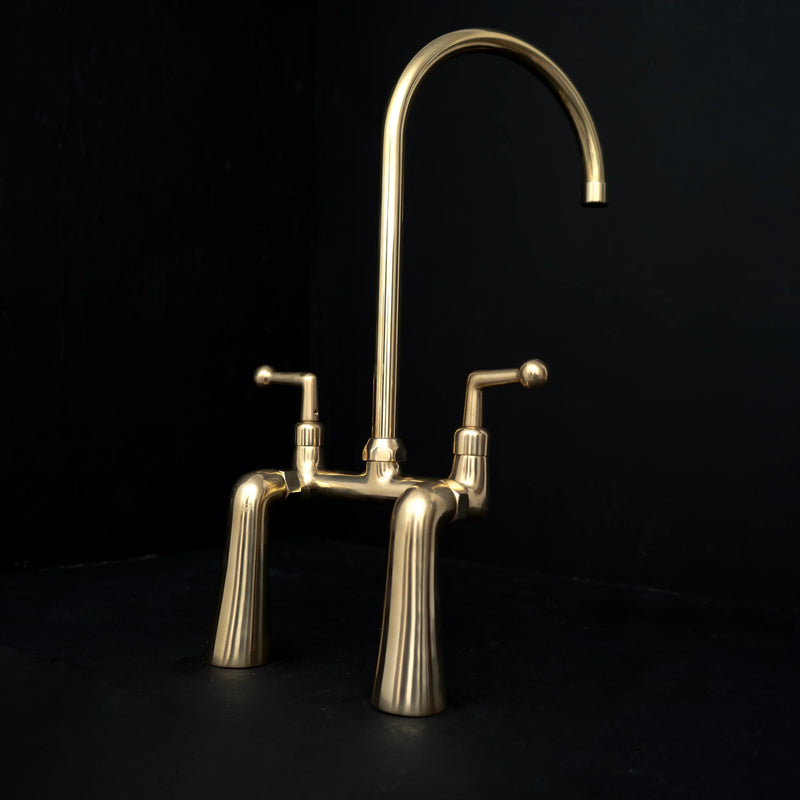 Brass Bridge Faucet: The Complete 2025 Buyer's Guide featuring Unlacquered Brass 3-Hole Bridge Kitchen Faucet – Two Handle