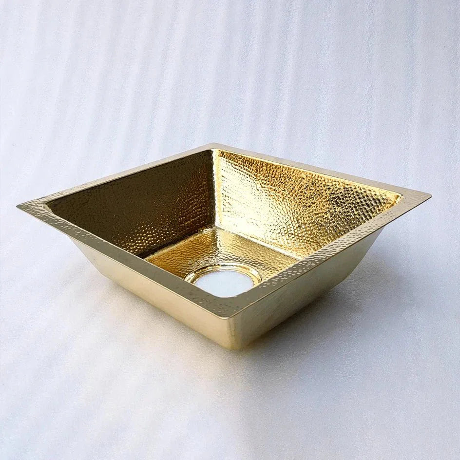 Designing With Intention Fewer Better Pieces featuring Handcrafted Hammered Unlacquered Brass Kitchen Sink