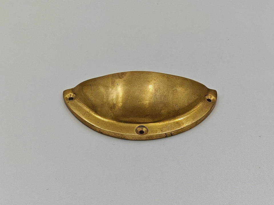 Unlacquered Brass Cup Pulls Kitchen Hardware product photo
