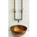 Antique Copper Wall Mount Faucet Sink Sinks product photo