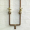 Antique Copper Wall Mount Faucet Sink Sinks detail view 3