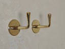 Unlacquered Brass Handmade Coat Rack bathroom hardware for bathrooms, powder rooms, towel storage, and coordinated fixture sets - view 3