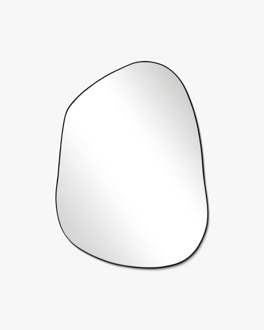AOrganik Mirror - Unlacquered Solid Brass wall mirror for bathrooms, entryways, dressing rooms, and decorative wall styling - view 1