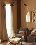 Blob Mirror - Unlacquered Solid Brass wall mirror for bathrooms, entryways, dressing rooms, and decorative wall styling - view 4