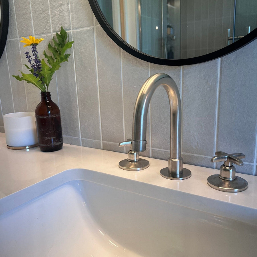 Matte Nickel Bathroom Sink Faucet sink for kitchens, bars, powder rooms, vanities, and statement wash areas - view 1