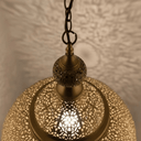 Brass Teardrop Pendant Light – Tall Boho Ceiling Fixture for Living Spaces - Brass For Homes - 