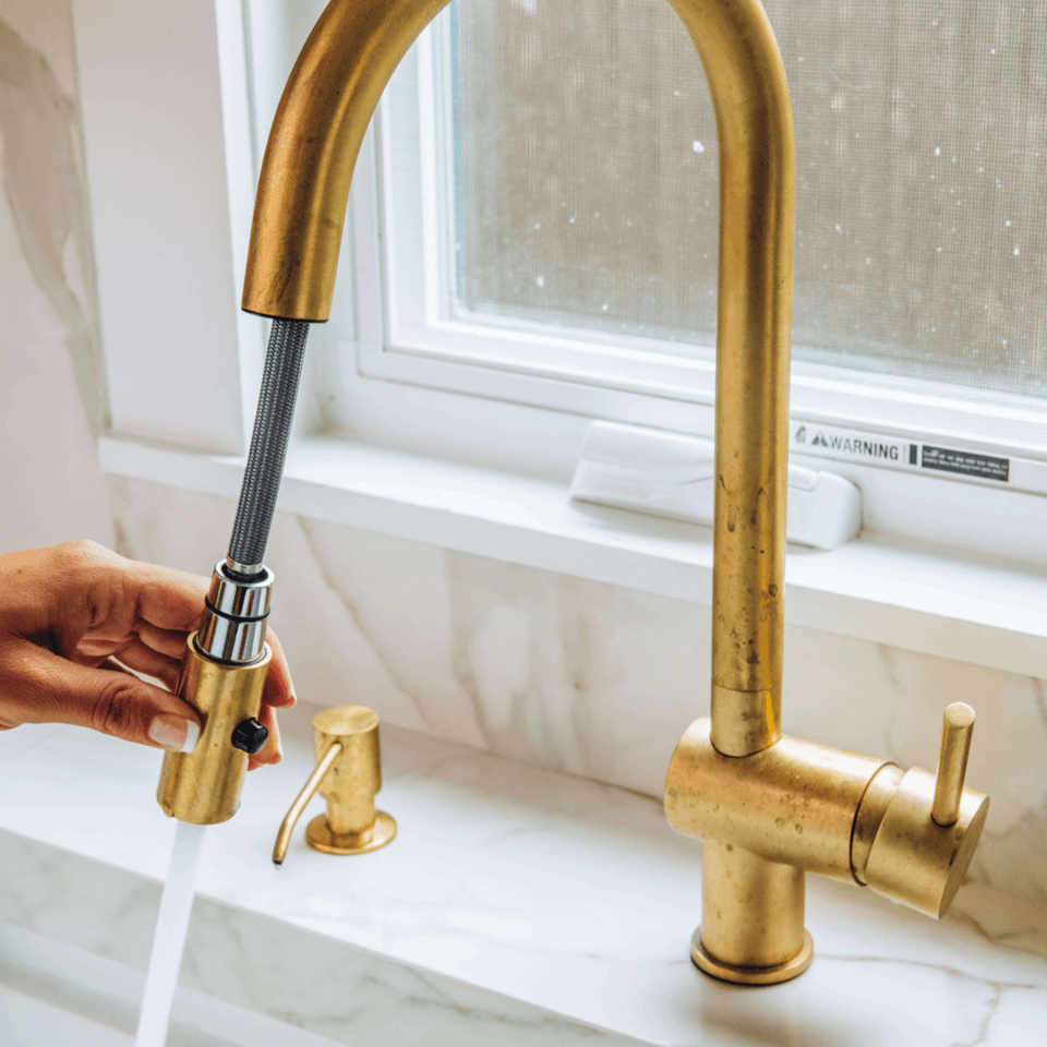 Pull Down Kitchen Faucet for Kitchen Sinks home decor accent for entryways, bathrooms, kitchens, shelves, and warm artisan interiors - view 1