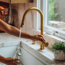 Brass Pull Down Kitchen Faucet Kitchen Faucets detail view 3