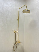 Unlacquered Brass Rain Shower Shower Systems detail view 2