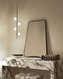 Butterfly Mirror - Unlacquered Solid Brass Mirrors detail view 3