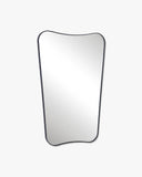 Butterfly Mirror - Unlacquered Solid Brass wall mirror for bathrooms, entryways, dressing rooms, and decorative wall styling - view 4