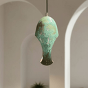 Green Patina Copper Pendant – Cutout Dome Ceiling Light for Rustic Decor Pendant Lighting detail view 3