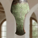 Green Patina Copper Pendant – Oval Cutout Ceiling Light for Rustic Decor Pendant Lighting detail view 4