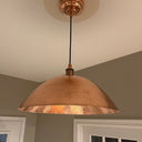Hammered Copper Dome Pendant Light — Solid Copper Moroccan Ceiling Lamp pendant light for kitchen islands, dining rooms, vanities, and warm artisan interiors - view 2