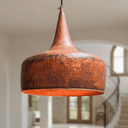 Hammered Copper Flared Dome Pendant – Rustic Ceiling Light Pendant Lighting product photo
