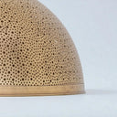 Handcrafted Brass Dome Pendant Light – Moroccan Engraved Ceiling Lamp Pendant Lighting detail view 4