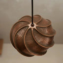 Handcrafted Copper Dome Pendant Lamp – Rustic Farmhouse Ceiling Light Pendant Lighting detail view 3