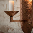 Handcrafted Copper Wall Candle Sconce – Moroccan Artisan Holder pendant light for kitchen islands, dining rooms, vanities, and warm artisan interiors - view 4