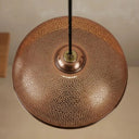 Handcrafted Hammered Copper Dome Pendant Light – Moroccan Ceiling Lamp pendant light for kitchen islands, dining rooms, vanities, and warm artisan interiors - view 3