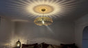 Brass Teardrop Pendant Light – Pierced Moroccan-Style Ceiling Lamp Pendant Lighting detail view 3