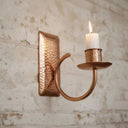 Handcrafted Rustic Copper Candle Sconce – Moroccan Boho Wall Decor Home Decor product photo