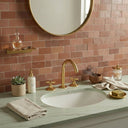 Handcrafted Widespread Brass Bathroom Faucet – Cross Handle Tap Bathroom Faucets detail view 4