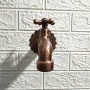 Handmade Brass Water-Tap - Copper finish home decor accent for entryways, bathrooms, kitchens, shelves, and warm artisan interiors - view 3