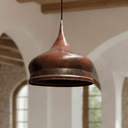 Hammered Copper Onion Dome Pendant – Rustic Ceiling Fixture for Kitchens Pendant Lighting detail view 4