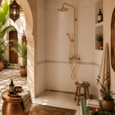 Luxury Brass Rain Shower System with Handheld Shower shower system for primary bathrooms, guest bathrooms, walk-in showers, and classic bath renovations - view 2