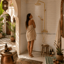 Luxury Brass Rain Shower System with Handheld Shower shower system for primary bathrooms, guest bathrooms, walk-in showers, and classic bath renovations - view 3
