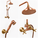 Luxury Unlacquered Solid copper shower, outdoor shower Shower Systems product photo