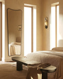 Mariposa Full Length Mirror - Unlacquered Solid Brass wall mirror for bathrooms, entryways, dressing rooms, and decorative wall styling - view 4