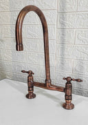 Moroccan Copper Bridge Faucet Kitchen Faucets Kitchen Faucets detail view 3