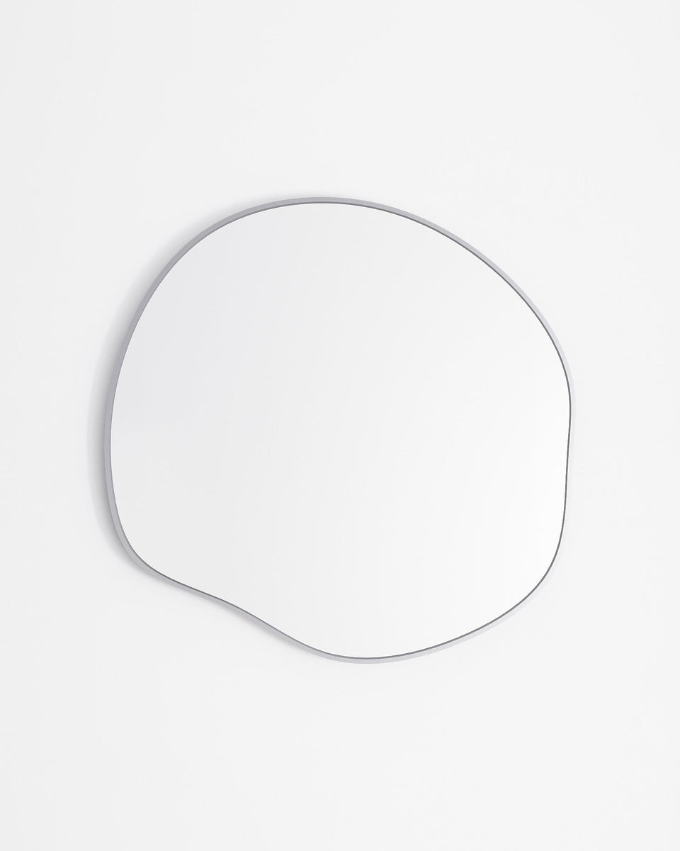 Roland Mirror - Unlacquered Solid Brass wall mirror for bathrooms, entryways, dressing rooms, and decorative wall styling - view 1