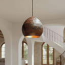 Rustic Hammered Copper Pendant – Dome Ceiling Light for Kitchen Spaces Pendant Lighting detail view 5