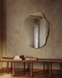Silva Mirror - Unlacquered Solid Brass Mirrors detail view 4