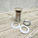 Brass Drain Push Up Sink Drain sink for kitchens, bars, powder rooms, vanities, and statement wash areas - view 1