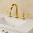 Solid Brass Widespread Bathroom Faucet – Handle Options Bathroom Faucets detail view 2
