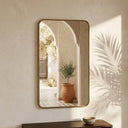 Hand-Forged Solid Unlacquered Brass Mirror Mirrors product photo