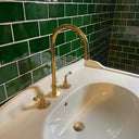 Unlacquered Brass Bathroom Sink faucet Bathroom Faucets detail view 2