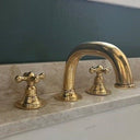 Unlacquered Brass Deck Mounted Sink Faucet sink for kitchens, bars, powder rooms, vanities, and statement wash areas - view 1