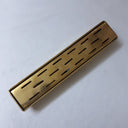 Unlacquered Brass Floor Drain kitchen hardware for cabinets, drawers, sinks, drains, pot rails, and kitchen utility areas - view 3