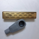 Unlacquered Brass Floor Drain kitchen hardware for cabinets, drawers, sinks, drains, pot rails, and kitchen utility areas - view 4
