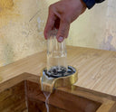 Unlacquered Brass Glass Rinser Sinks detail view 2