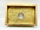 Unlacquered Brass Kitchen Sink home decor accent for entryways, bathrooms, kitchens, shelves, and warm artisan interiors - view 1