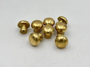Unlacquered Brass Knobs Kitchen Hardware home decor accent for entryways, bathrooms, kitchens, shelves, and warm artisan interiors - view 3