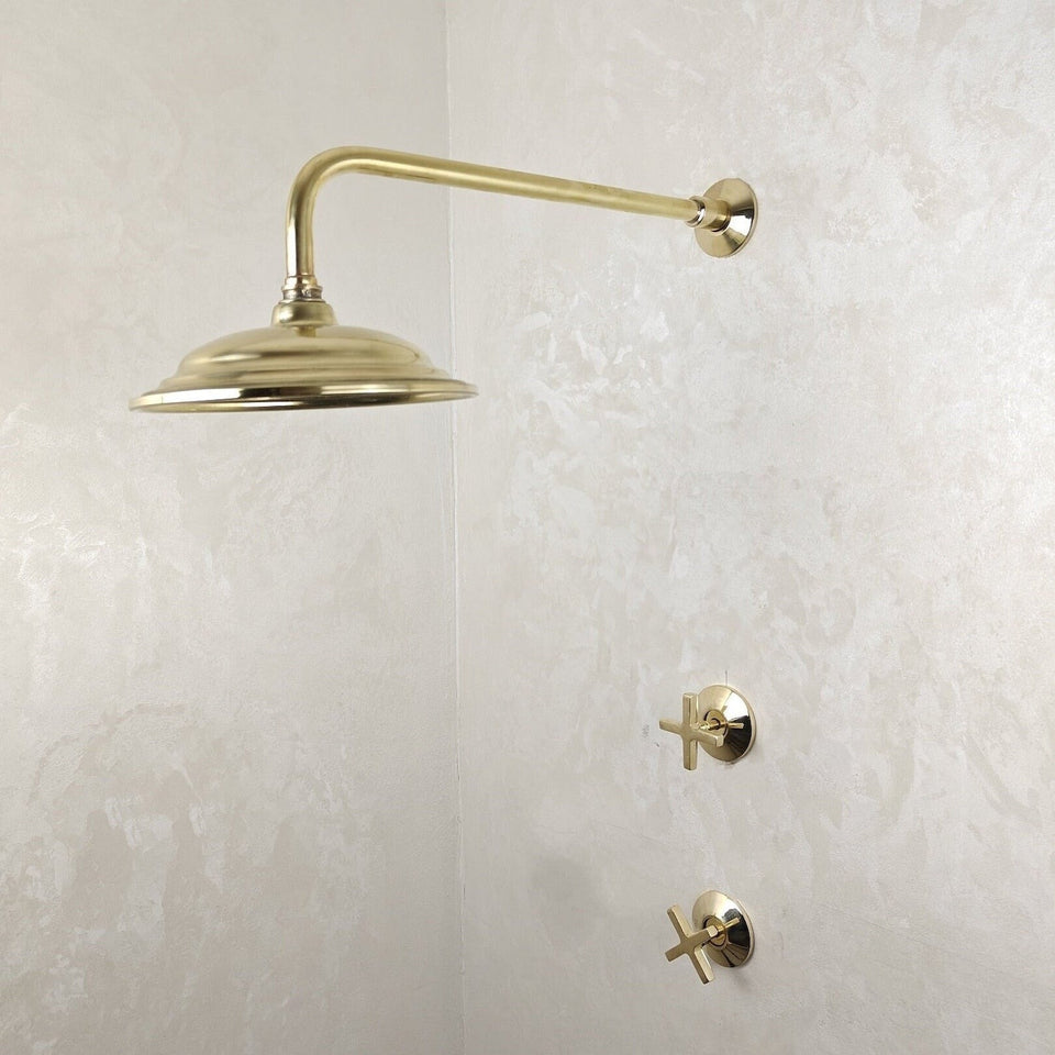 Unlacquered Brass Shower System Shower Systems product photo