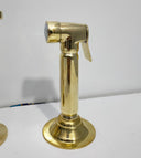 Unlacquered Brass Sprayer Kitchen Faucets detail view 2