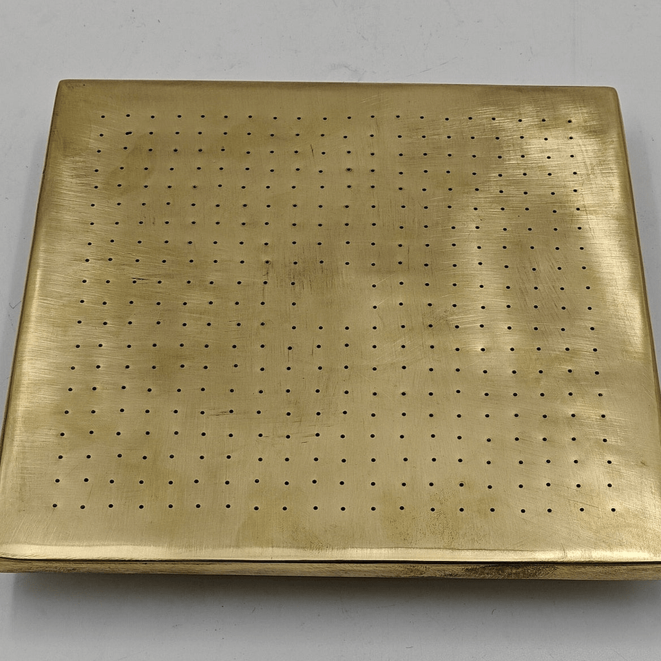 Unlacquered Brass Square Shower Head Shower Systems product photo