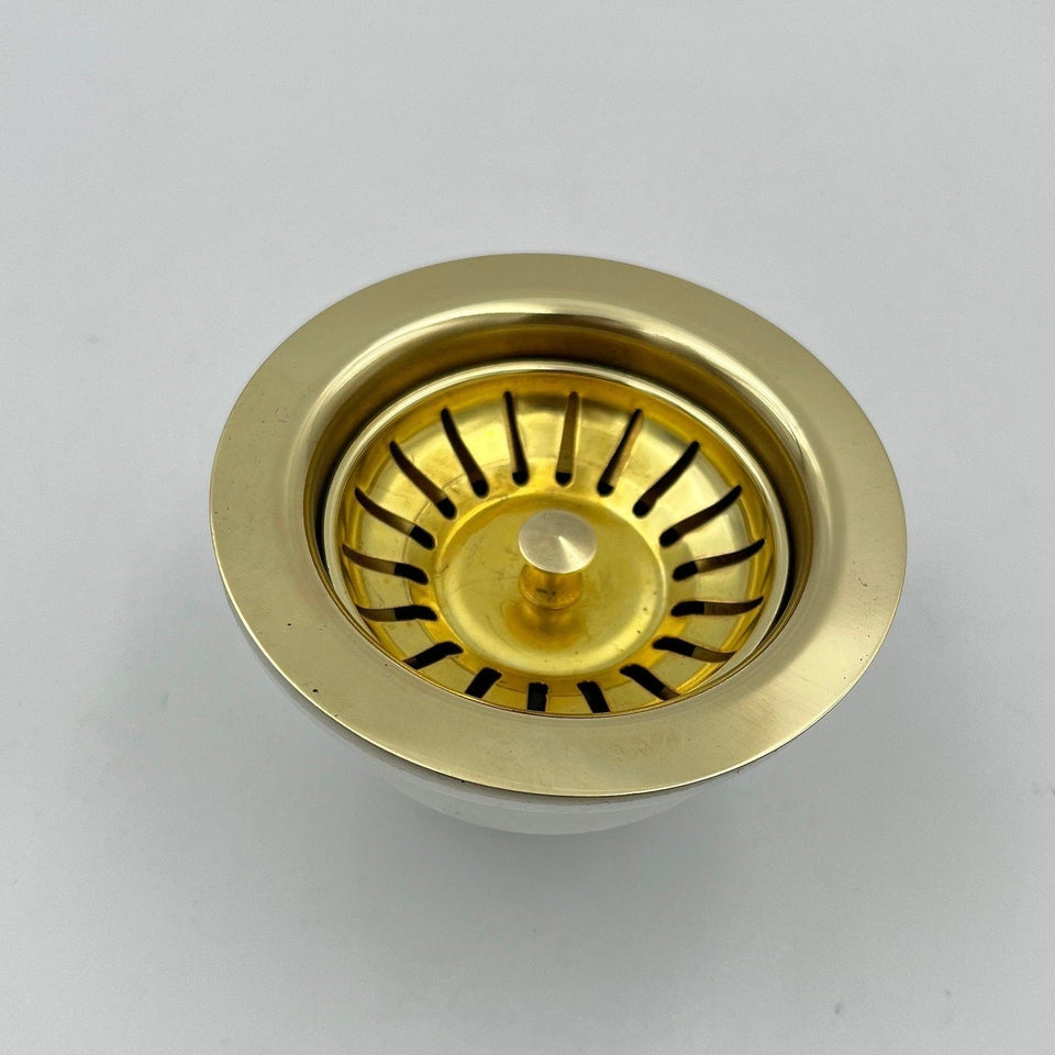 Unlacquered Brass Drain Kitchen Sink Sinks product photo